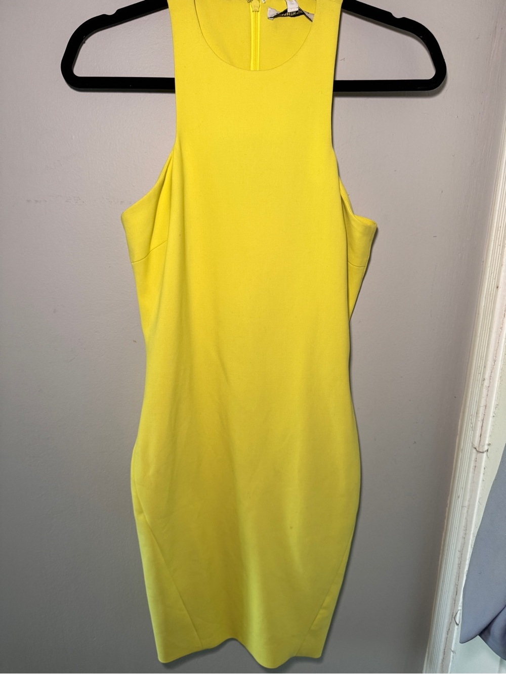 Elizabeth and James Yellow Sleeveless Midi Dress